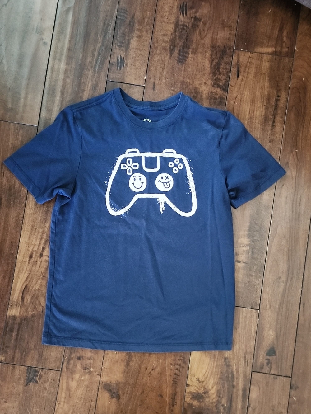 3/$15! Navy Blue Video Game Controller Graphic T-Shirt Size 14/16